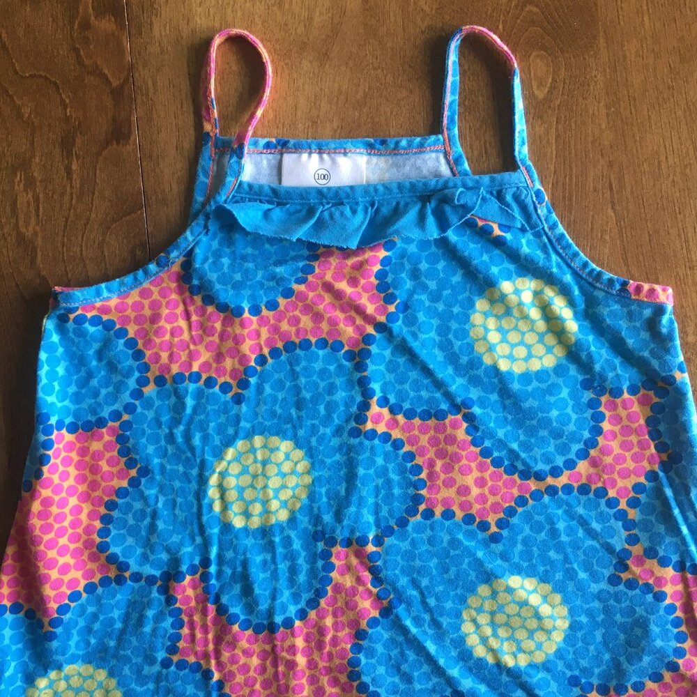 Hanna Andersson Blue Pink Yellow Floral Sundress - Picture 2 of 7